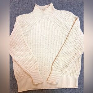 JCrew 100% Cotton Mock Neck Sweater Size S